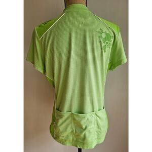 Pearl Izumi Cycling Top Full Zip Short Sleeve Jersey 3 Rear Pockets Womens Sz XL